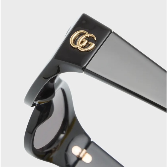 💯 Original Gucci Monogram Acetate Cat-Eye Sunglasses - Picture 10 of 16